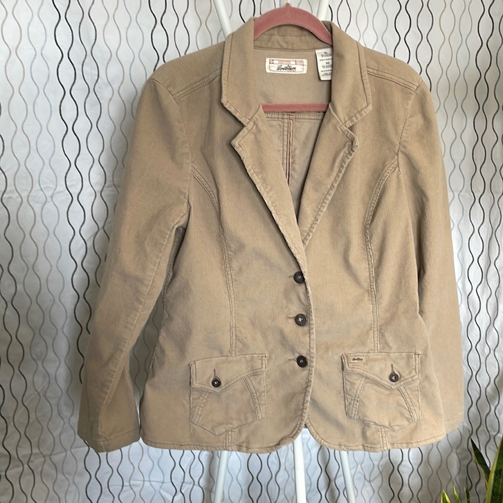 XL Cream Corduroy Levi Strauss Jacket EUC